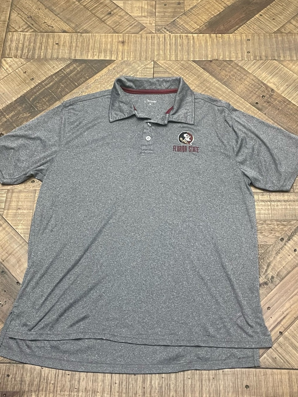 Chiliwear Florida State Seminoles Men's Medium Polo Shirt Gray FSU Golf NCAA